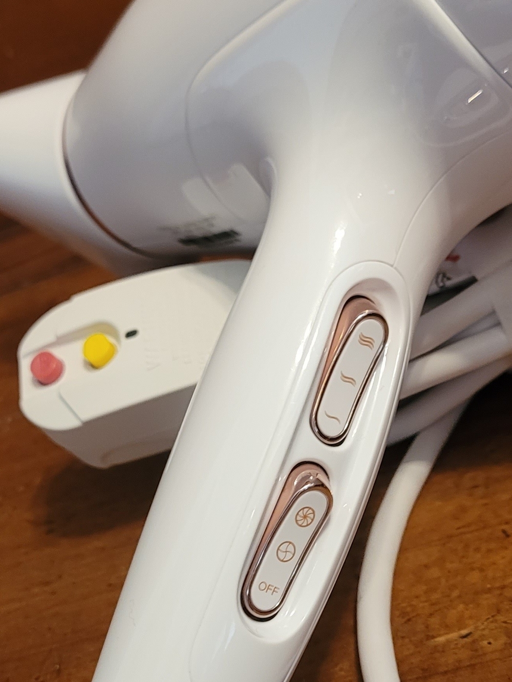 T3 White Hair Dryer with Rose Gold Trim - Picture 4 of 4